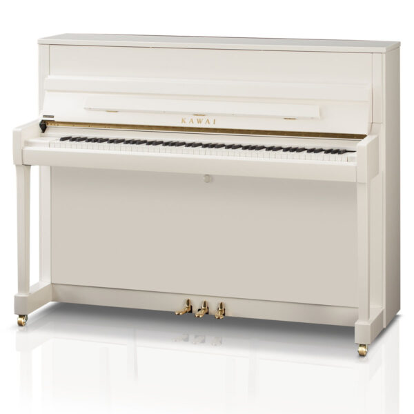 Veldhuis Pianoverhuur en verkoop - Kawai K-200 wit goud