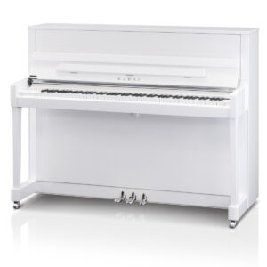Veldhuis Pianoverhuur en verkoop - Kawai K-200 wit zilver