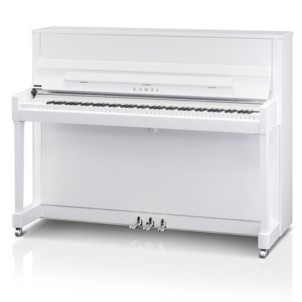 Veldhuis Pianoverhuur en verkoop - Kawai K-200 wit zilver
