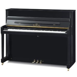 Veldhuis Pianoverhuur en verkoop - Kawai K-200 zwart goud