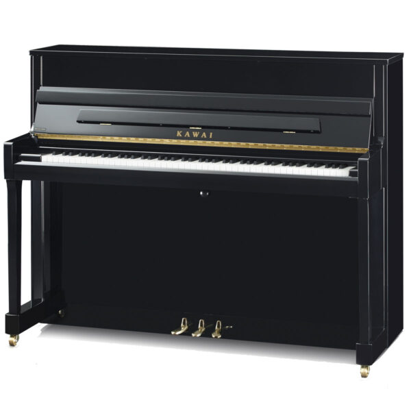 Veldhuis Pianoverhuur en verkoop - Kawai K-200 zwart goud