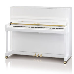 Veldhuis Pianoverhuur en verkoop - Kawai K-300 wit goud
