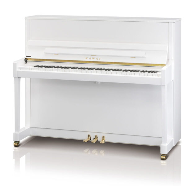 Veldhuis Pianoverhuur en verkoop - Kawai K-300 wit goud