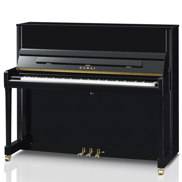 Veldhuis Pianoverhuur en verkoop - Kawai K-300 zwart goud