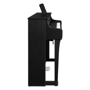 Veldhuis Pianoverhuur en verkoop - Yamaha CLP-845 zwart hoogglans front side